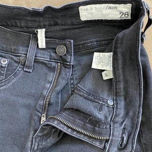 Rag & Bone High Rise Legging in Washed Black